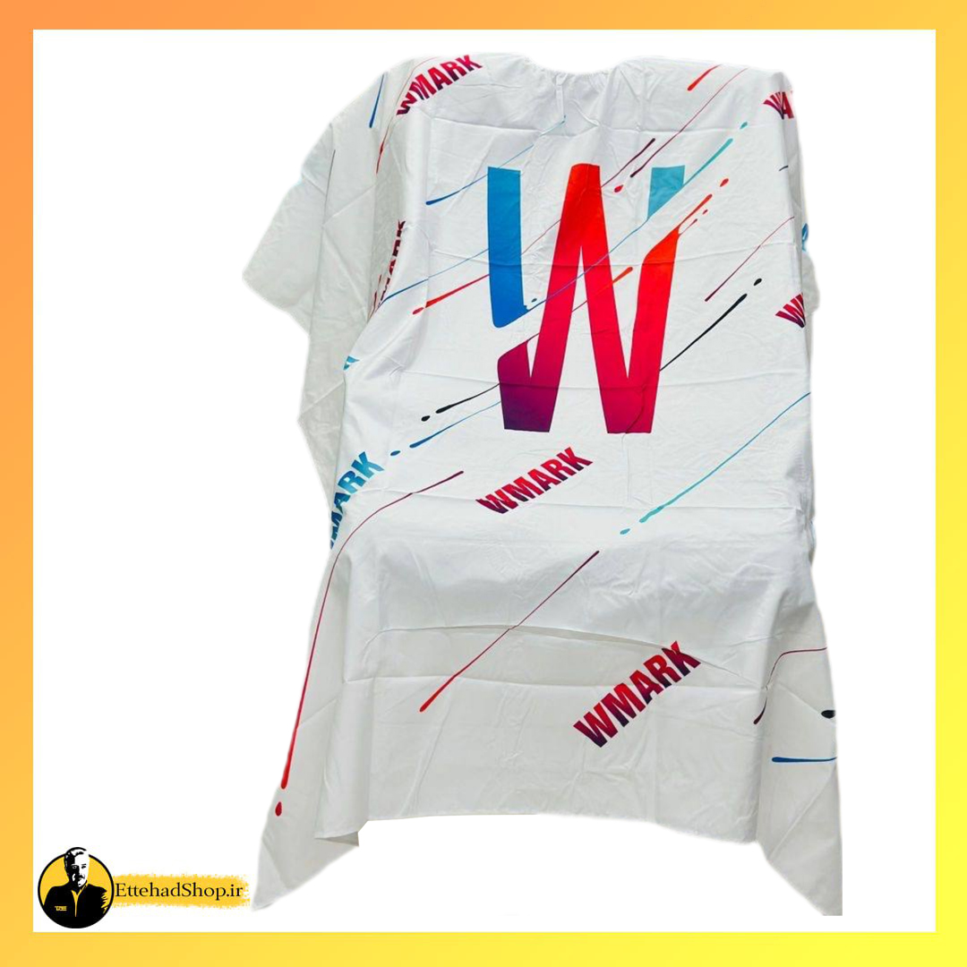 پیشبند آرایشگاهی wmark سفید طرحدار