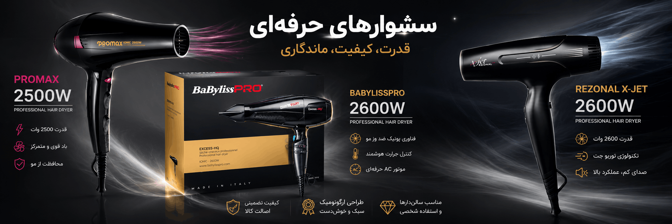 Professional hair dryers for every need (1)
